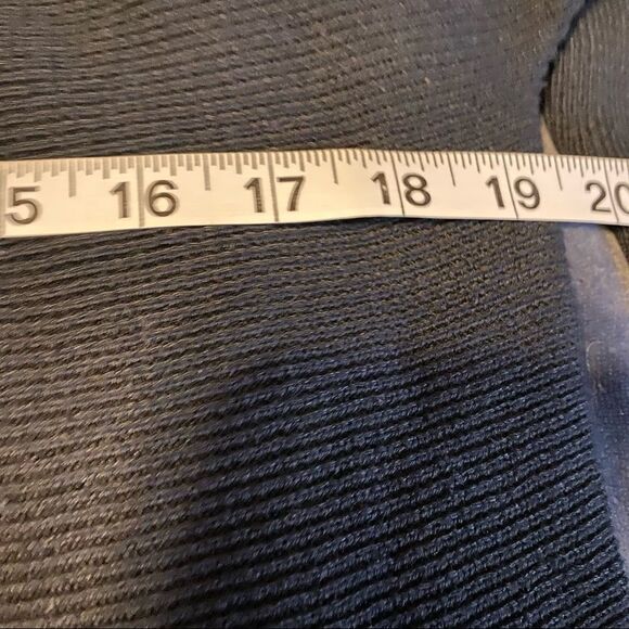 H&M black cropped ribbed wool blend crew neck sweater-S - Picture 7 of 9